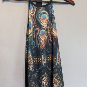 Peacock Racerback Top